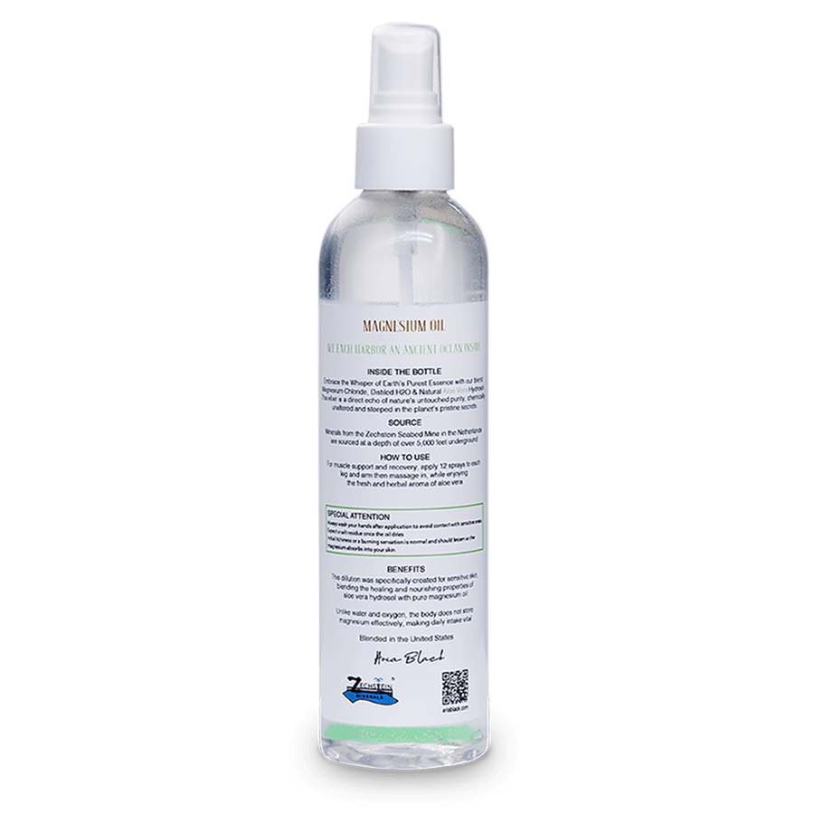 Magnesium Oil and Aloe Vera Hydrosol Dilution for Sensitive Skin - Back