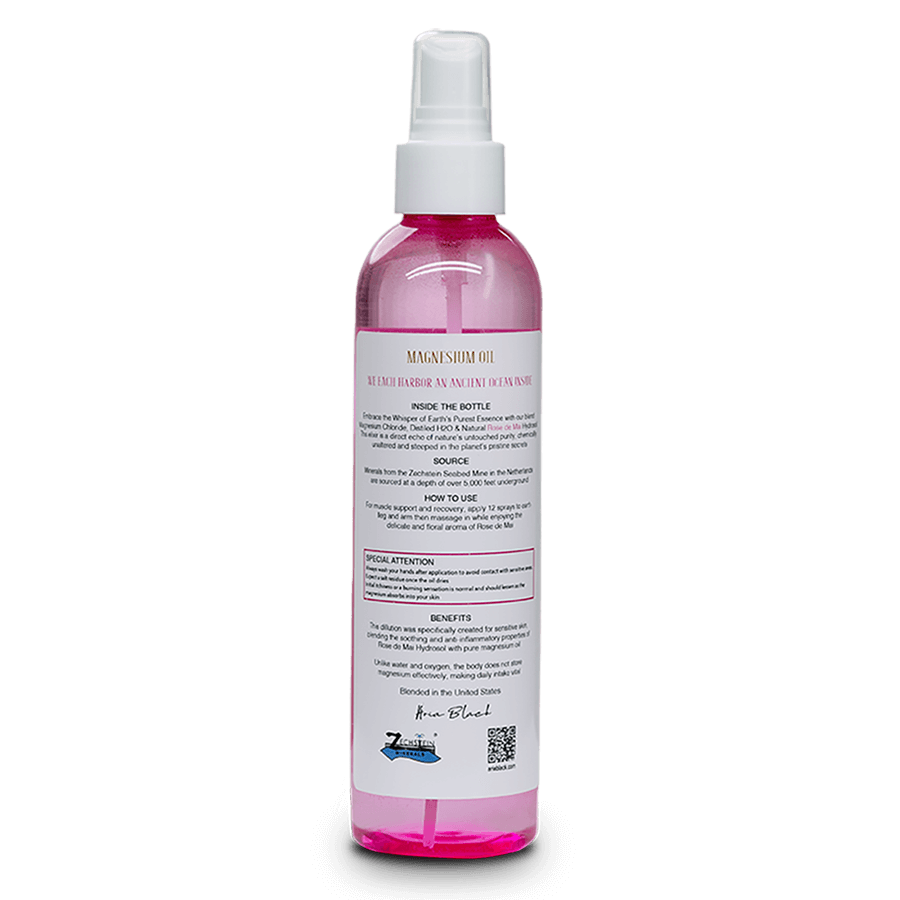 Magnesium Oil and Rose de Mai Hydrosol Dilution for Sensitive Skin - Back