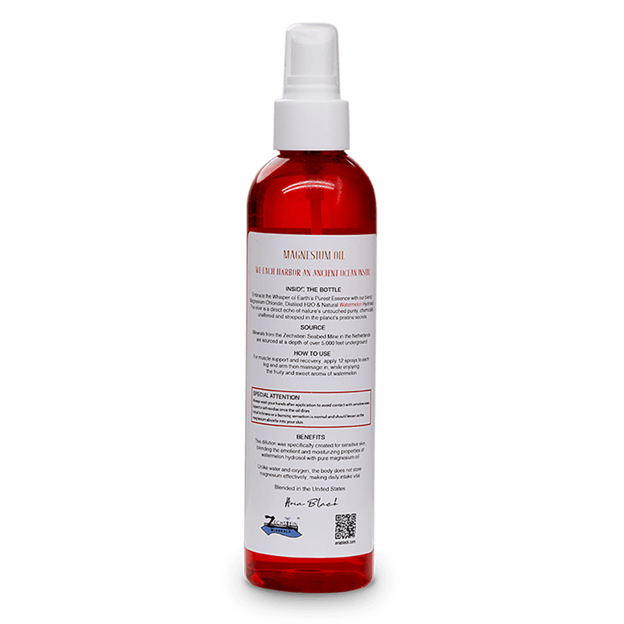 Magnesium Oil and Watermelon Hydrosol Dilution for Sensitive Skin - Back